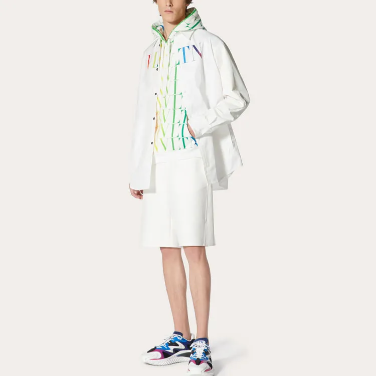 Valentino Vltn Logo Printed Long Sleeved Shirt-1