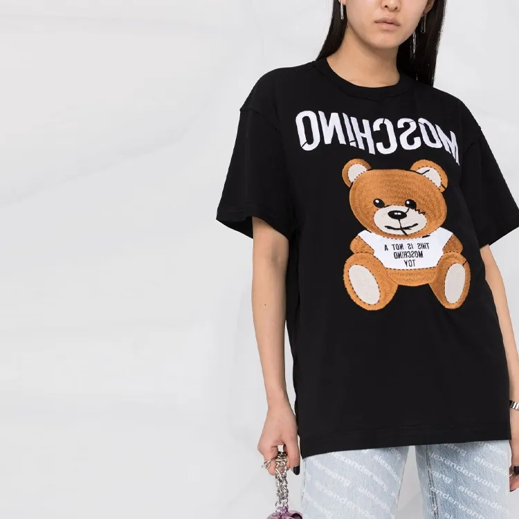 MOSCHINO SS21 Regular T Shirt Women's Black-3