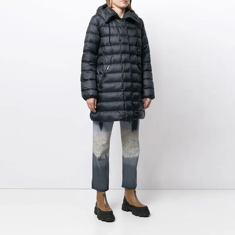 Moncler Gnosia Cowneck Long Jacket 'Navy'-4