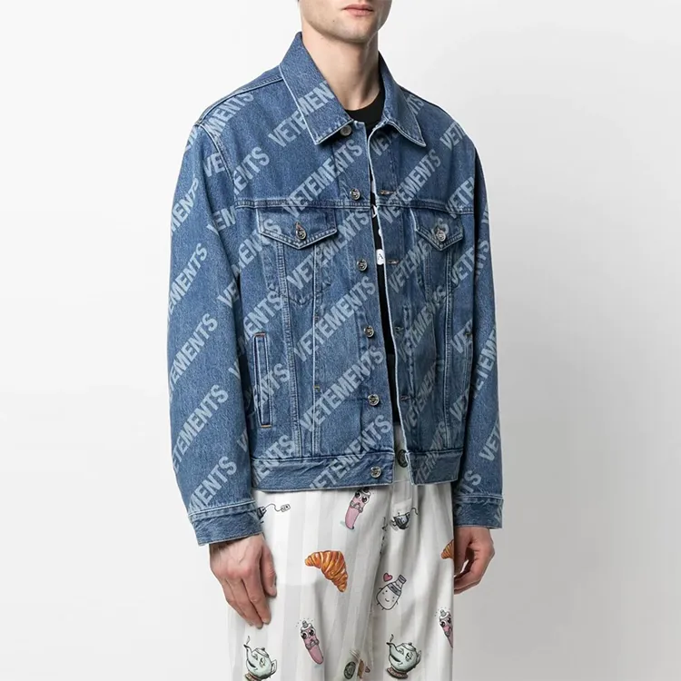 Vetements Denim Jackets Unisex Blue-3