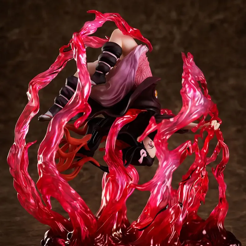 Aniple Nezuko Kamado Demon Slayer  Kimetsu No Yaiba Blood Demon Art Burst Blood Ver. 20cm Scale Figures-3