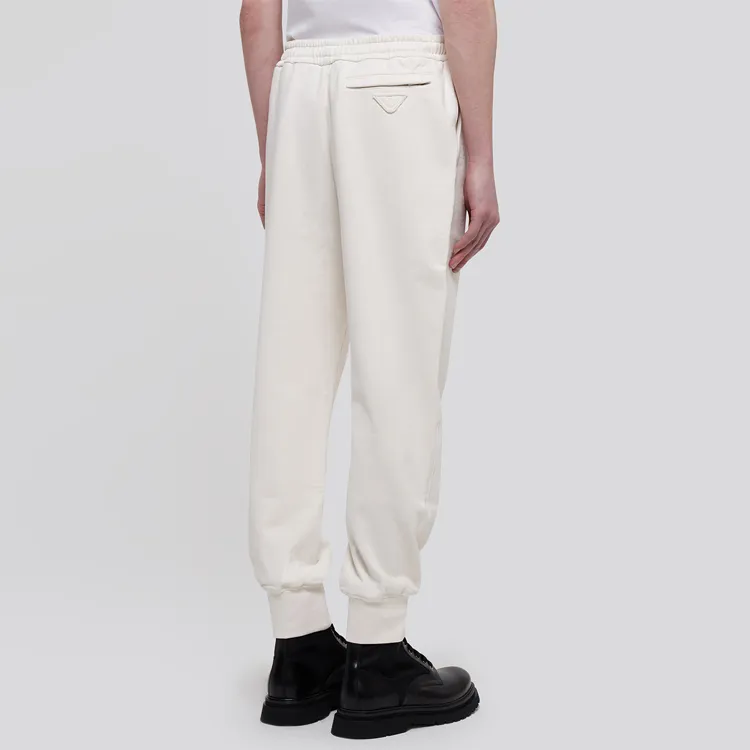 PRADA SS21 Knitted Sports Pants Men's Ivory-2
