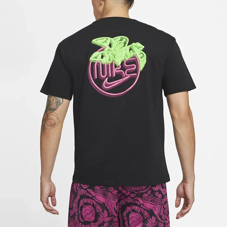 Nike T Shirts Men Black-4
