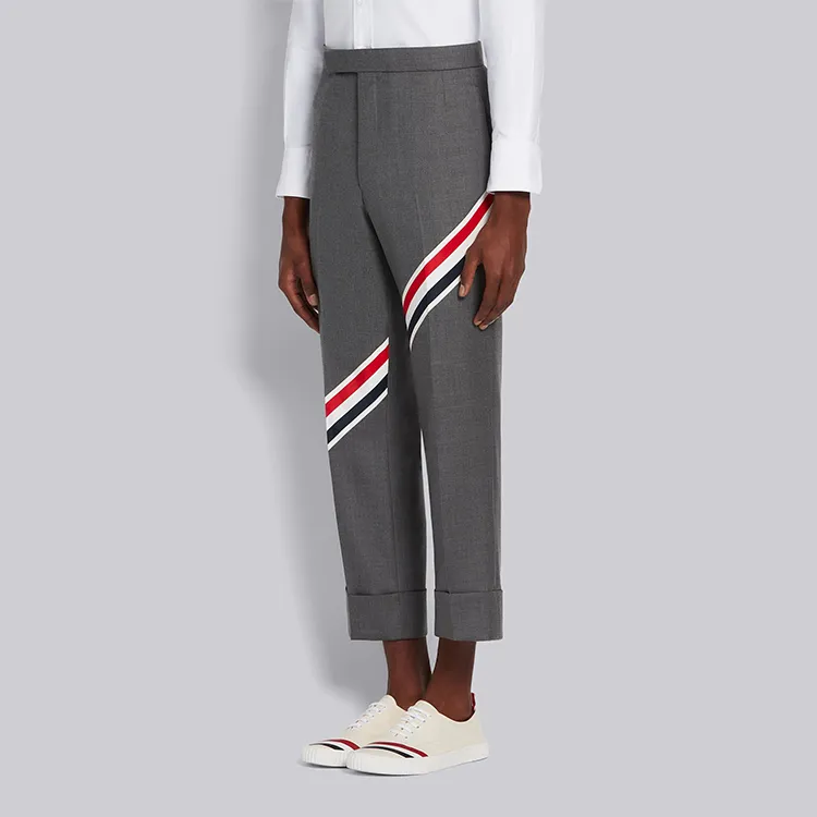 THOM BROWNE Casual Pants Men Medium Gray-4