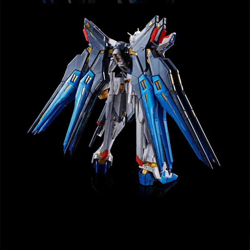 BANDAI Gundam Rg 1/144 Strike Freedom Gundam [TITANIUM FINISH] Model Kit Action Figure-3