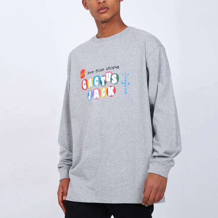 Mcdonald's X Travis Scott T Shirts Unisex Gray-3