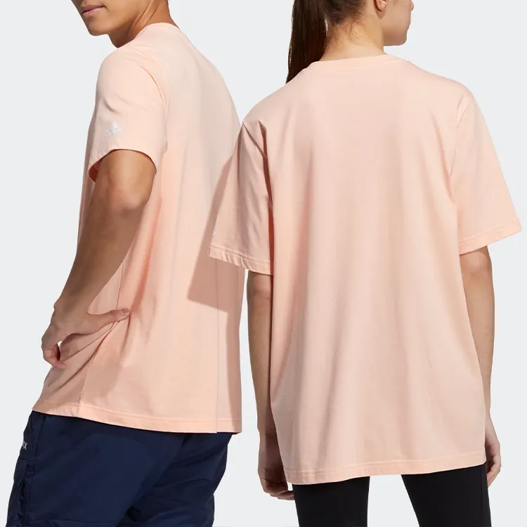 Adidas T Shirts Unisex Hazy Coral Pink-2