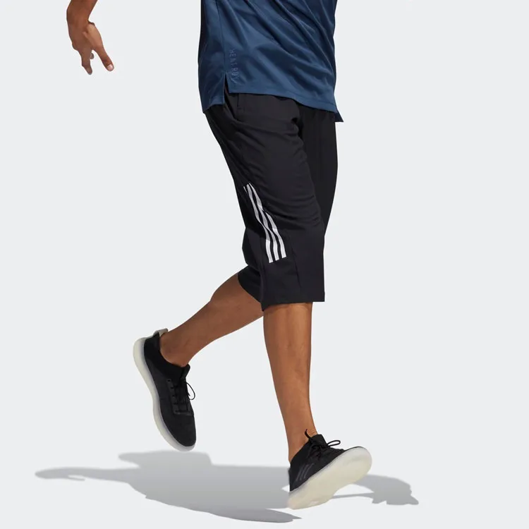 Adidas Knitted Sports Pants Men's Black-4