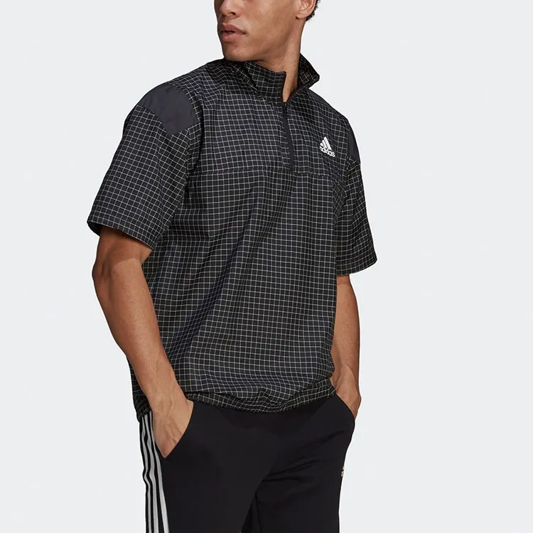 Adidas Set in Sleeve T Shirt Men's Black-3