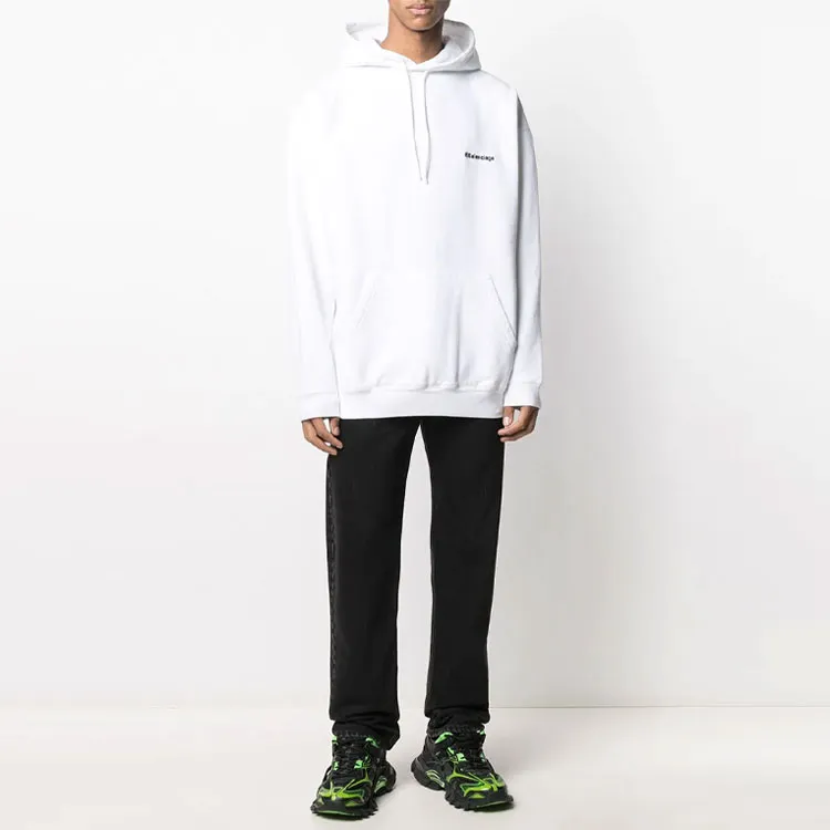 Balenciaga Corporate Logo Popover Hoodie-2