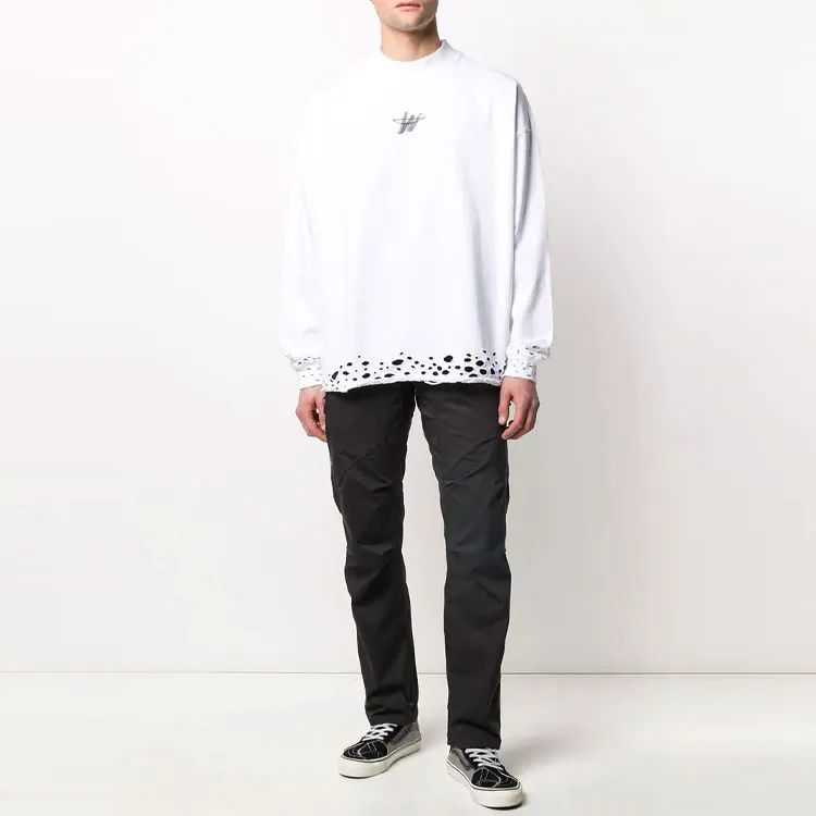 WE11DONE High Neck Wd Logo T Shirt-3
