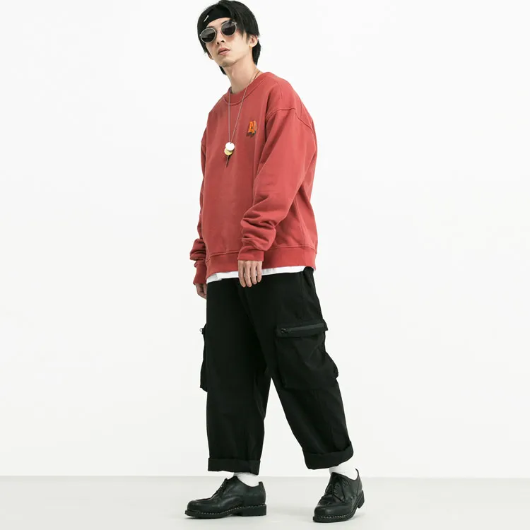 DAKYAM Cargo Pants Casual Pants Unisex Black-5