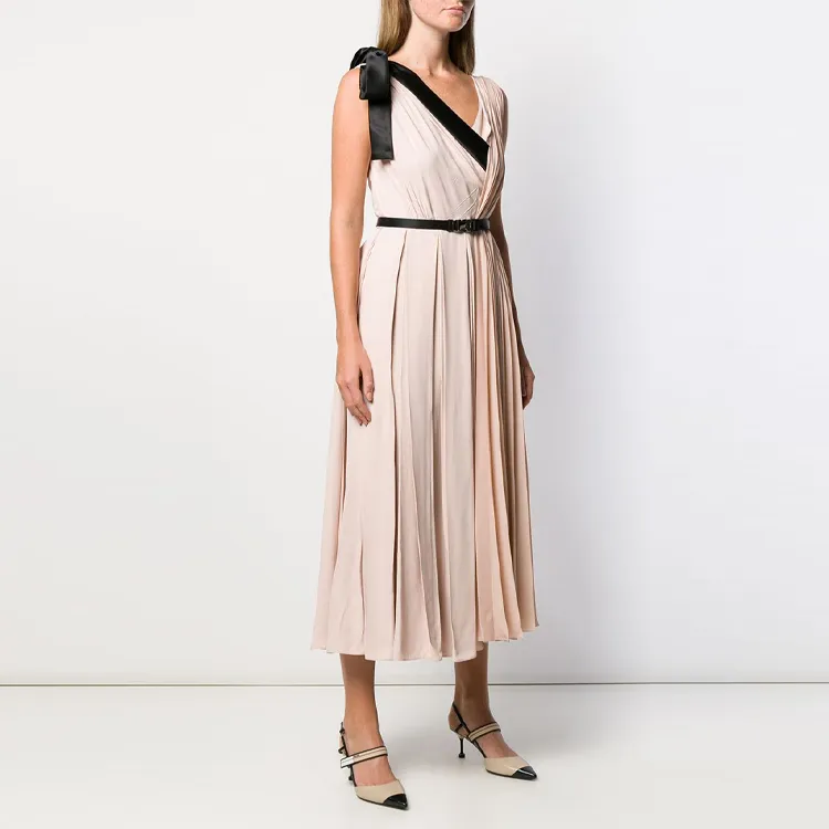 PRADA SS20 Sleeveless Dress Women's Pink-4