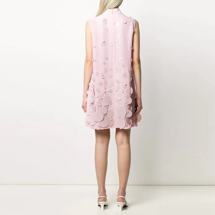 PRADA Sleeveless Dress Women's Pink-2