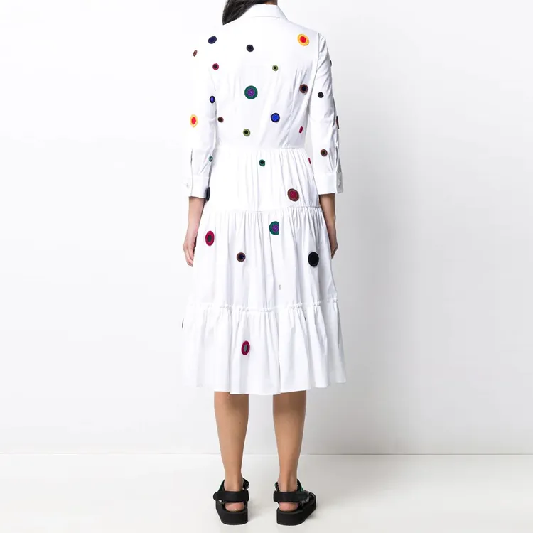 PRADA Long-Sleeved Dresses Women's White-2