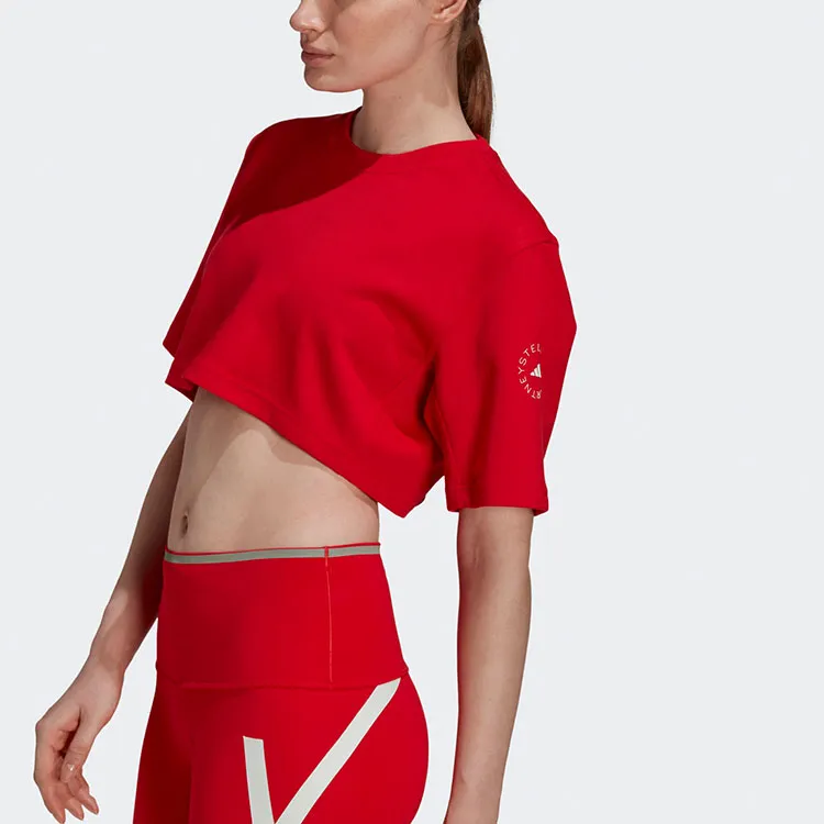Adidas ASMC Crop Tops Women's Red-3