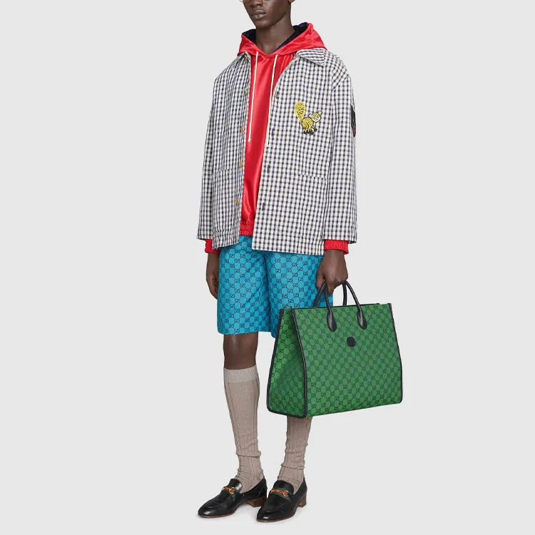 GUCCI Multicolor SS21 Casual Shorts Men's Blue-1
