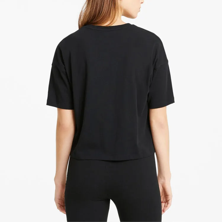PUMA ESS Crop Tops Women's Black-4
