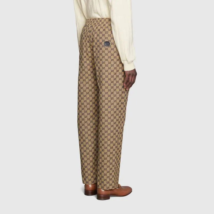 GUCCI Gg Jacquard Canvas Track Pant-4