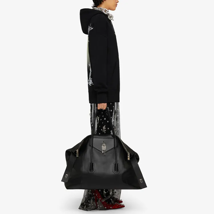 Givenchy Oversized Printed Hoodie 'Black'-3