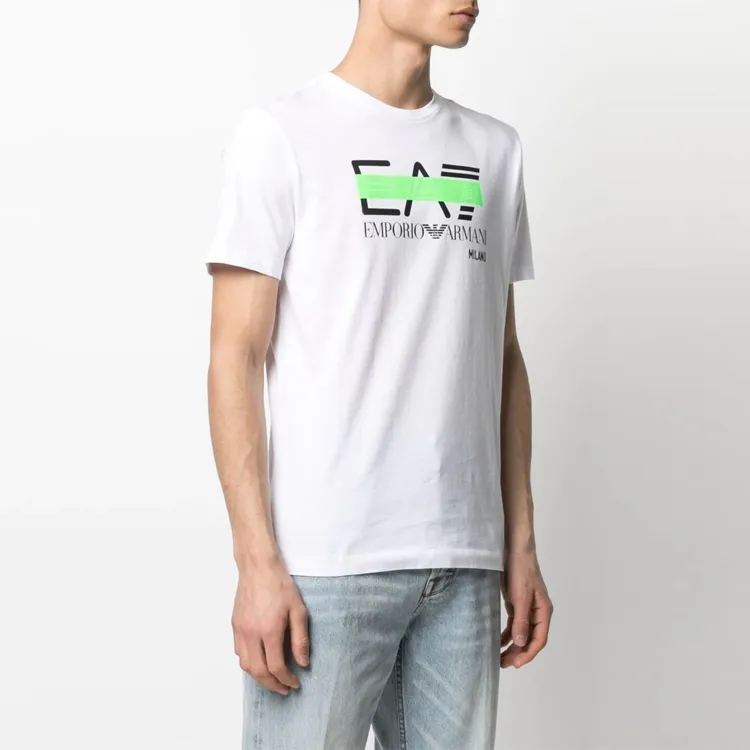 EMPORIO ARMANI EA7 T Shirts Men White-3