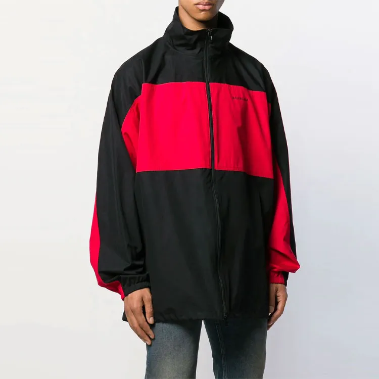 Balenciaga Jackets Coats Loose Fit Style Unisex Black Red-2