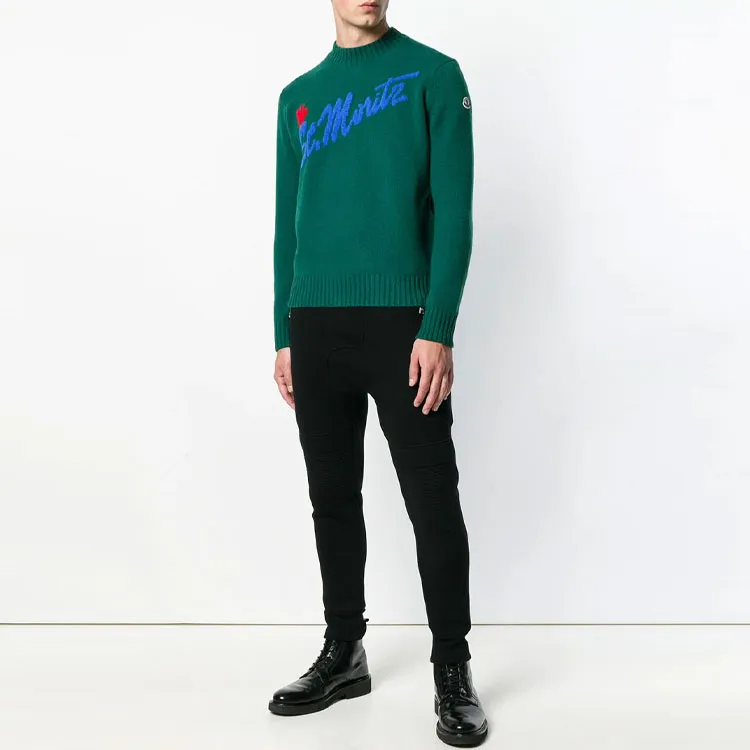 Moncler Cashmere Sweaters Men Green-3