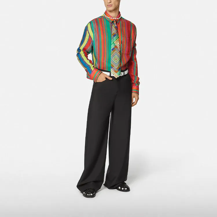 VERSACE Casual Pants Men Black-1