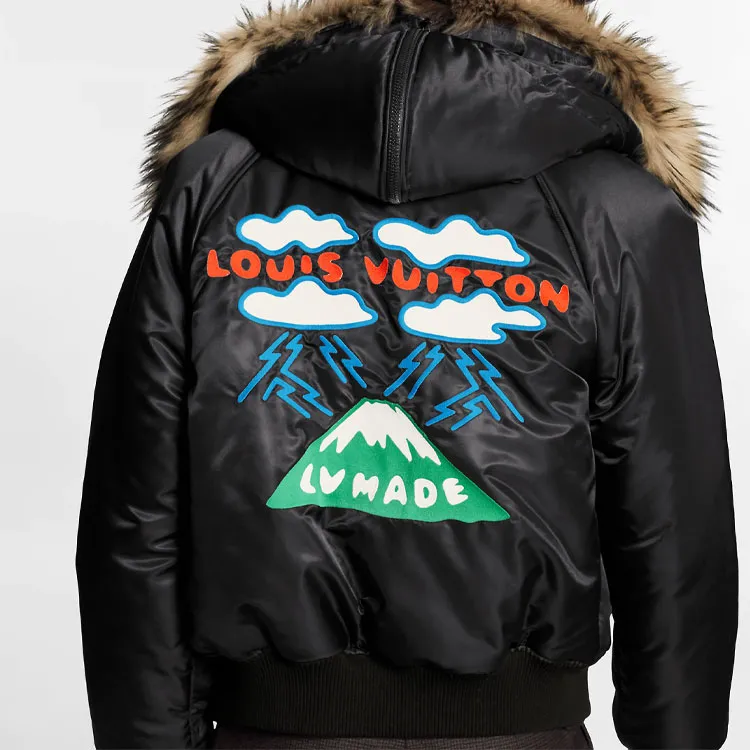 LOUIS VUITTON X Nigo Embroidered Lv Mountain Aviator Blouson-3