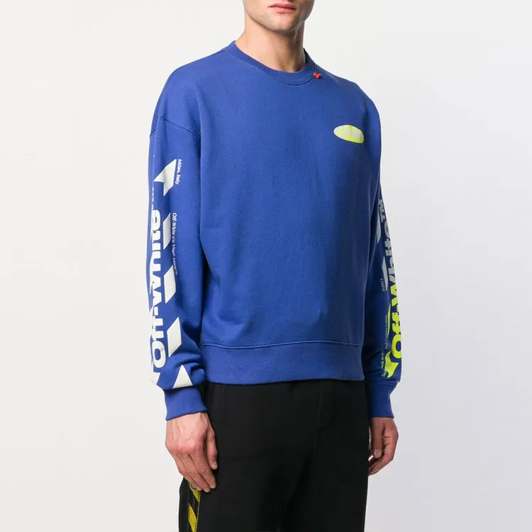 OFF WHITE Diagonal Split Logo Sweatshirt-3