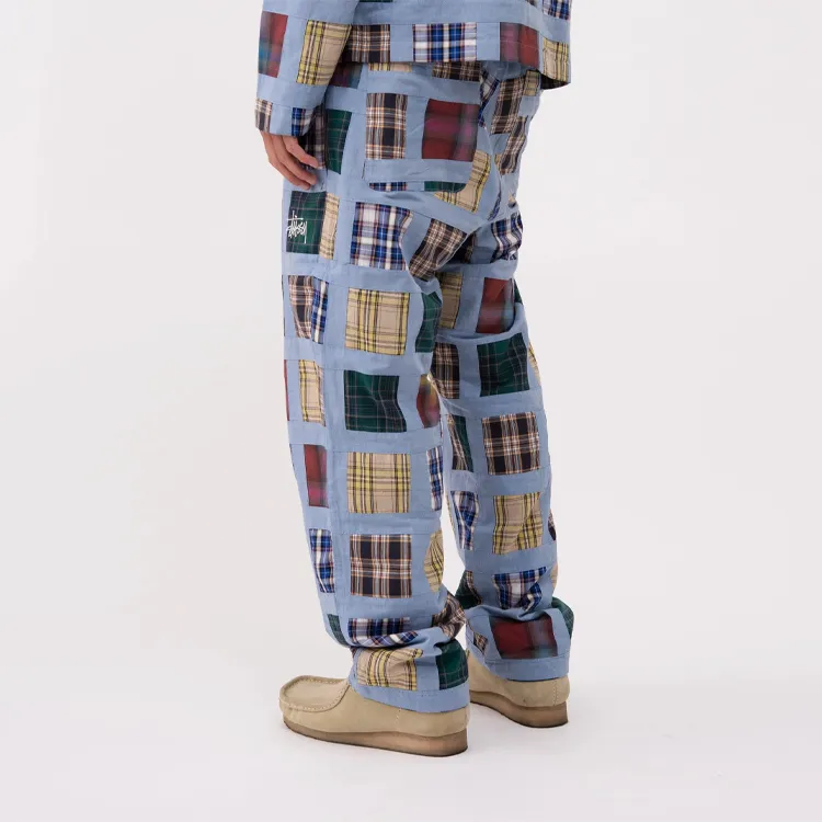 Stussy Madras Patchwork Relaxed Pant-4