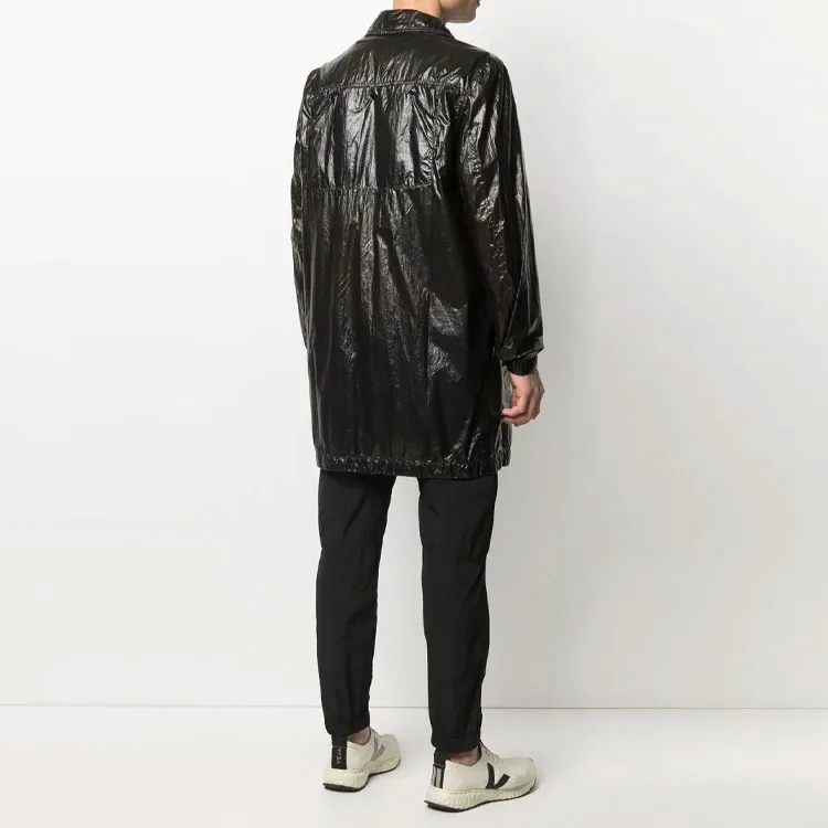 STONE ISLAND Trench Coat Men's Black-2