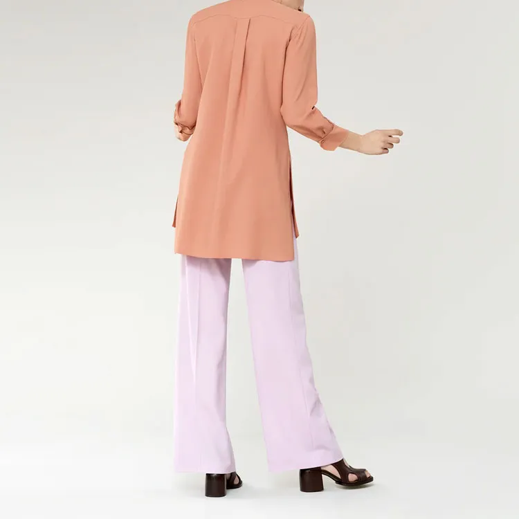 Chloé Long-Sleeved Dresses Women's Orange-2