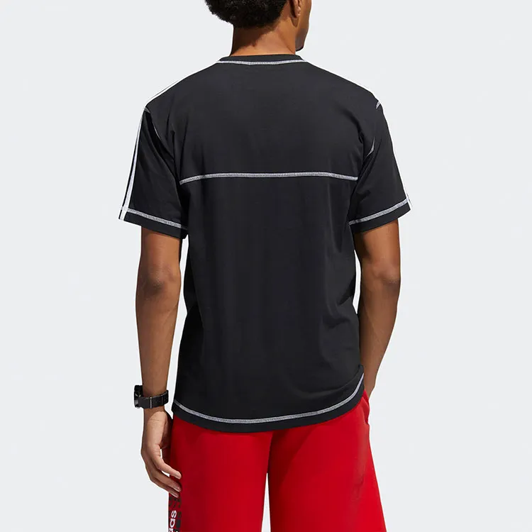 Adidas Originals CNTRST STITCH T Shirts Men Black-2