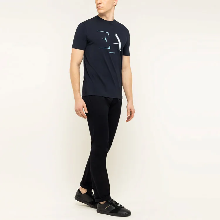 EMPORIO ARMANI T Shirts Men Navy Blue-4