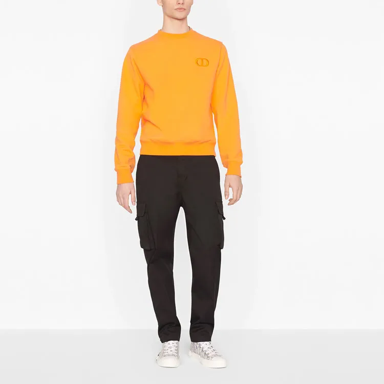 DIOR Cd Embroidery On Chest Crewneck-2