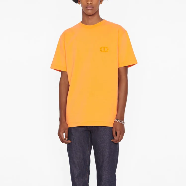 DIOR Quarterly New Products T Shirts Men Orange-2
