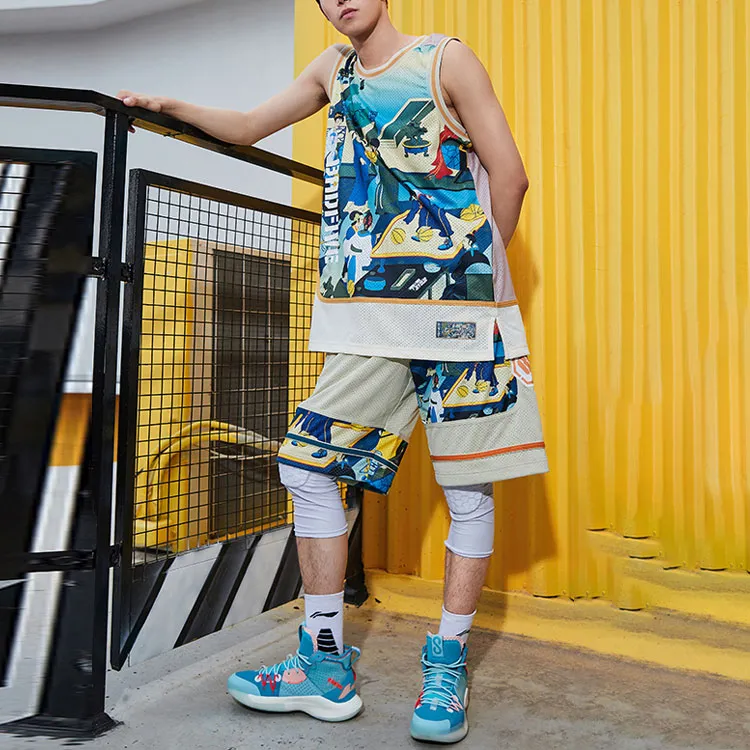 LINING Sports Basketball Collection Basketball Shorts Men Multicolor-2
