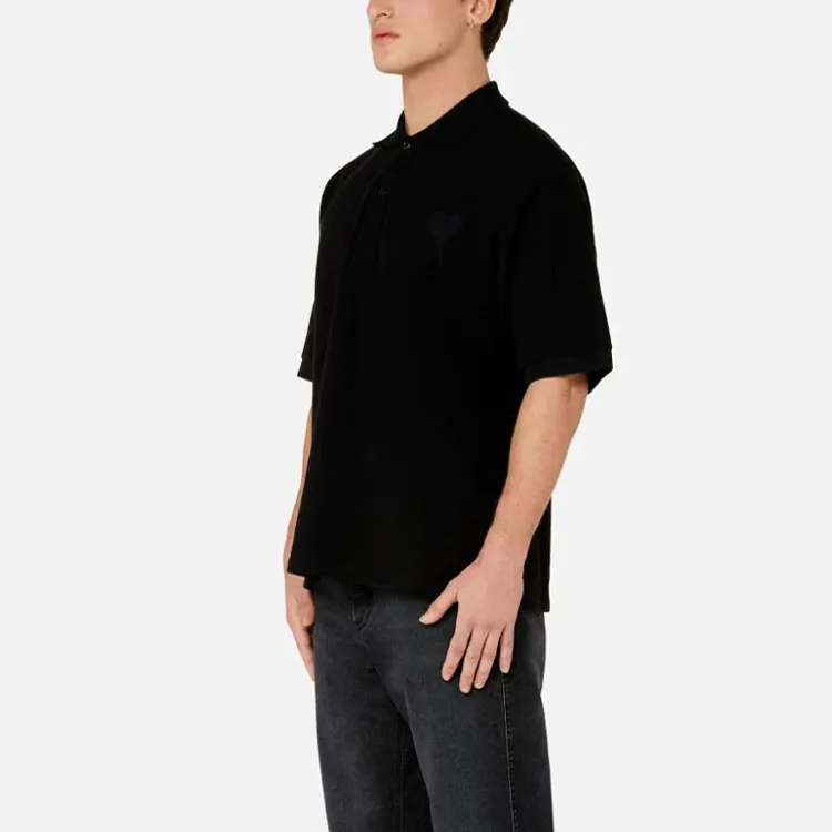 AMIPARIS FW21 Polo Shirt Men's Black-3
