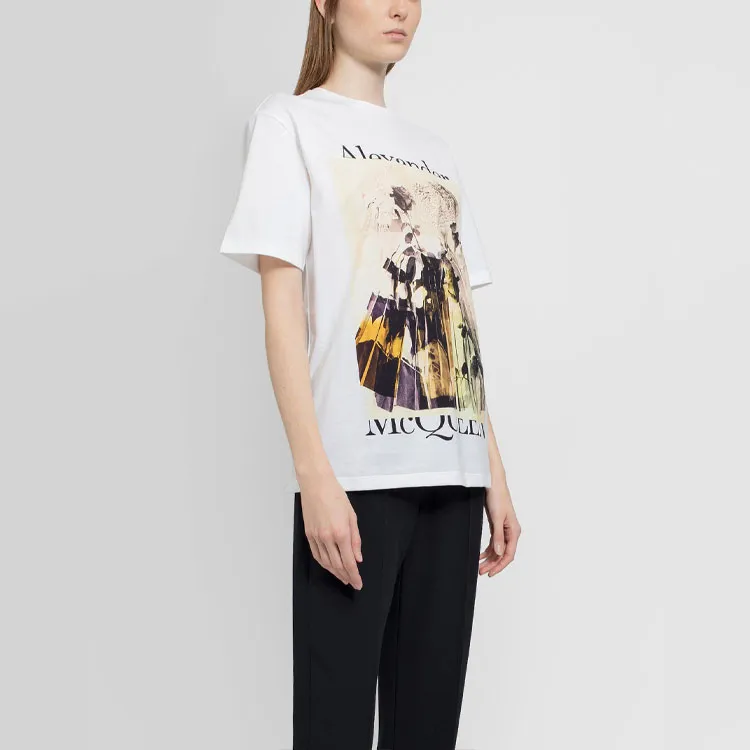 Alexander McQueen T Shirts Women's White-3