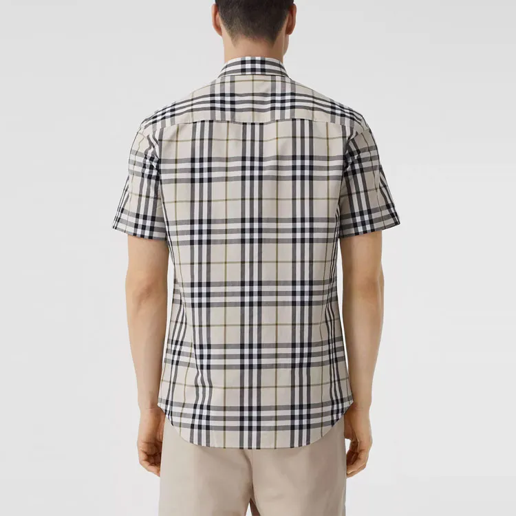 Burberry SS21 Shirt Men's Soft Yellow Brown-2