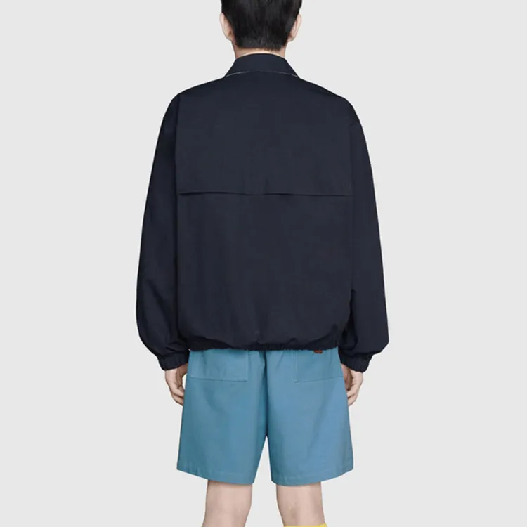 GUCCI Logo Patch Zip Up Jacket-3