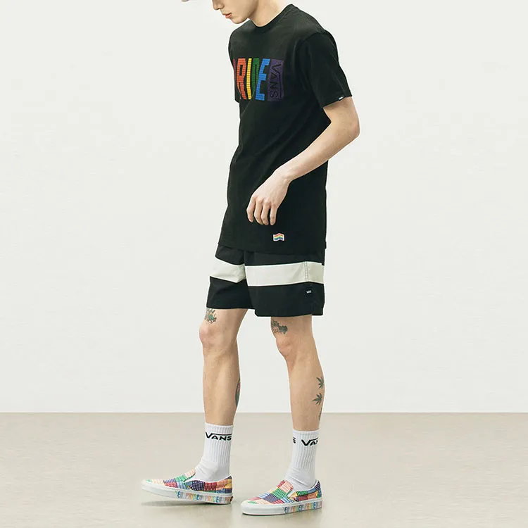Vans X PRIDE T Shirts Unisex Black-5