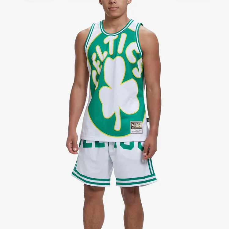 Mitchell & Ness Basketball Shorts Men's White/Green-2
