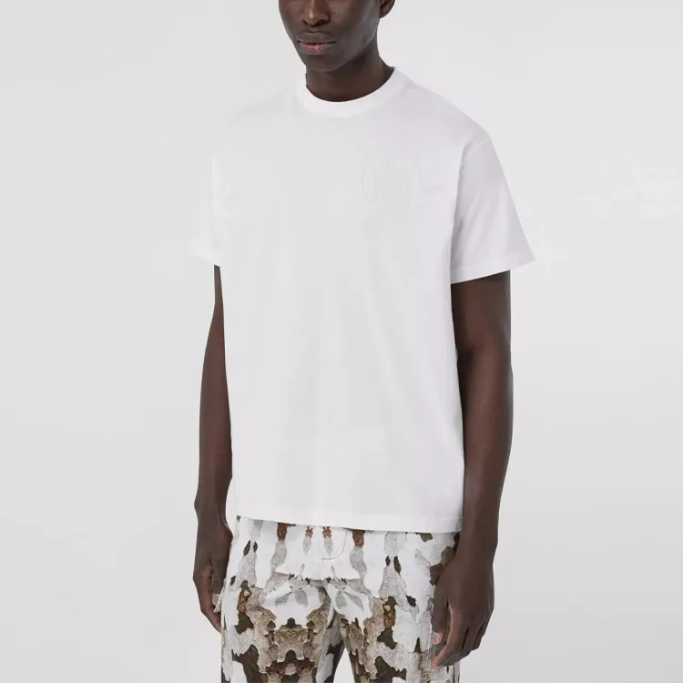 Burberry Embroidered Logo T Shirt-2
