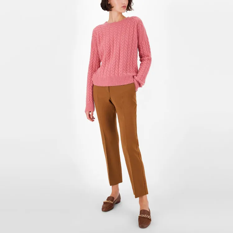 MaxMara Slim Fit Knitwear Women's Pink-4