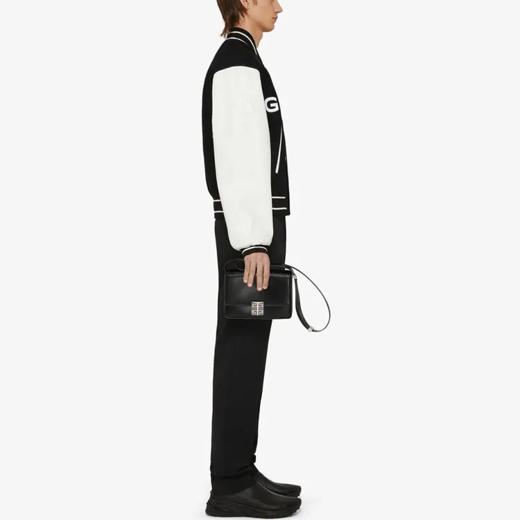 Givenchy Wool And Leather Big Varsity Jacket-4