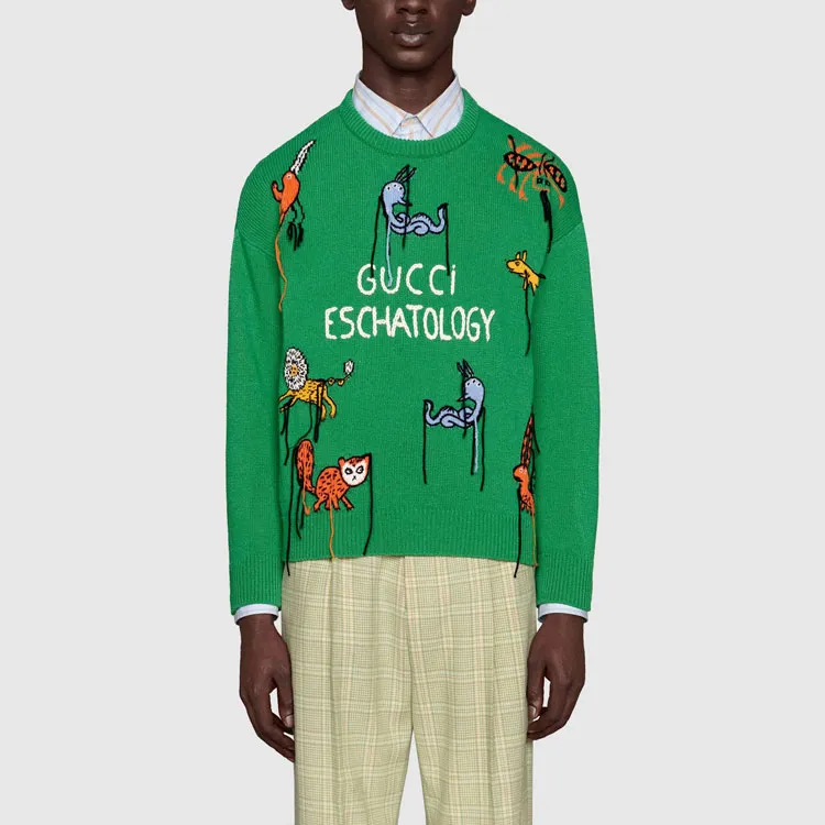 GUCCI x Freya Hartas FW21 Sweater Men's Green-1