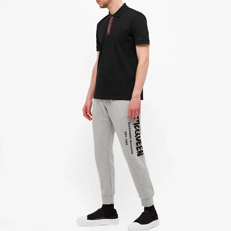 Alexander McQueen Logo tape Short sleeve Polo Shirt-3