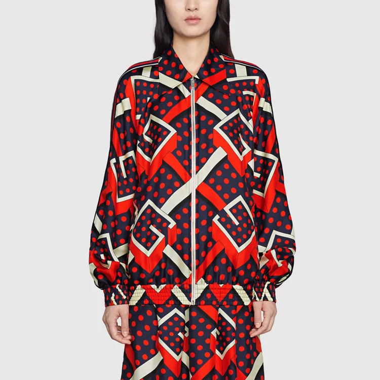 GUCCI G Dot Labyrinth Print Jacket-1